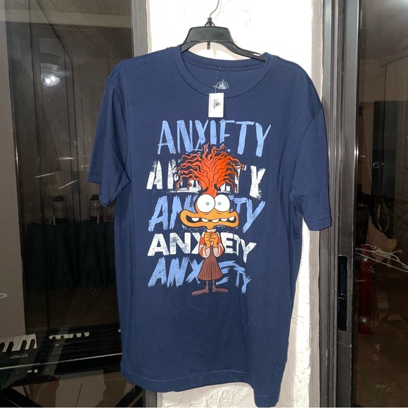 Disney Tops - UNISEX Disney Navy Anxiety Graphic Tee